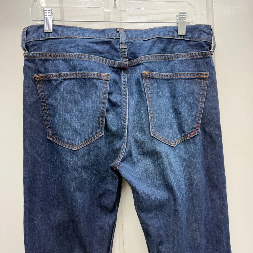 Banana Republic Slim Fit Straight Leg Dark Wash‎ Denim Jeans Men's 32 x 34